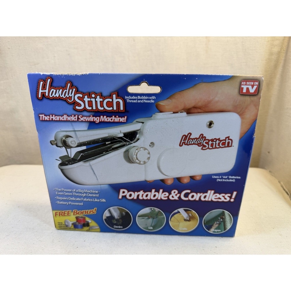 Handy Stitch Handheld Sewing Machine Portable Cordless As Seen on TV New - Picture 2 of 3
